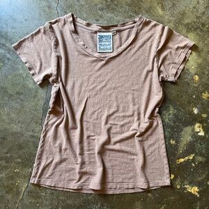 Jungmaven Paige V-Neck Hemp Cotton Coyote XS